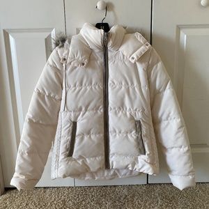Old Navy White Winter Jacket